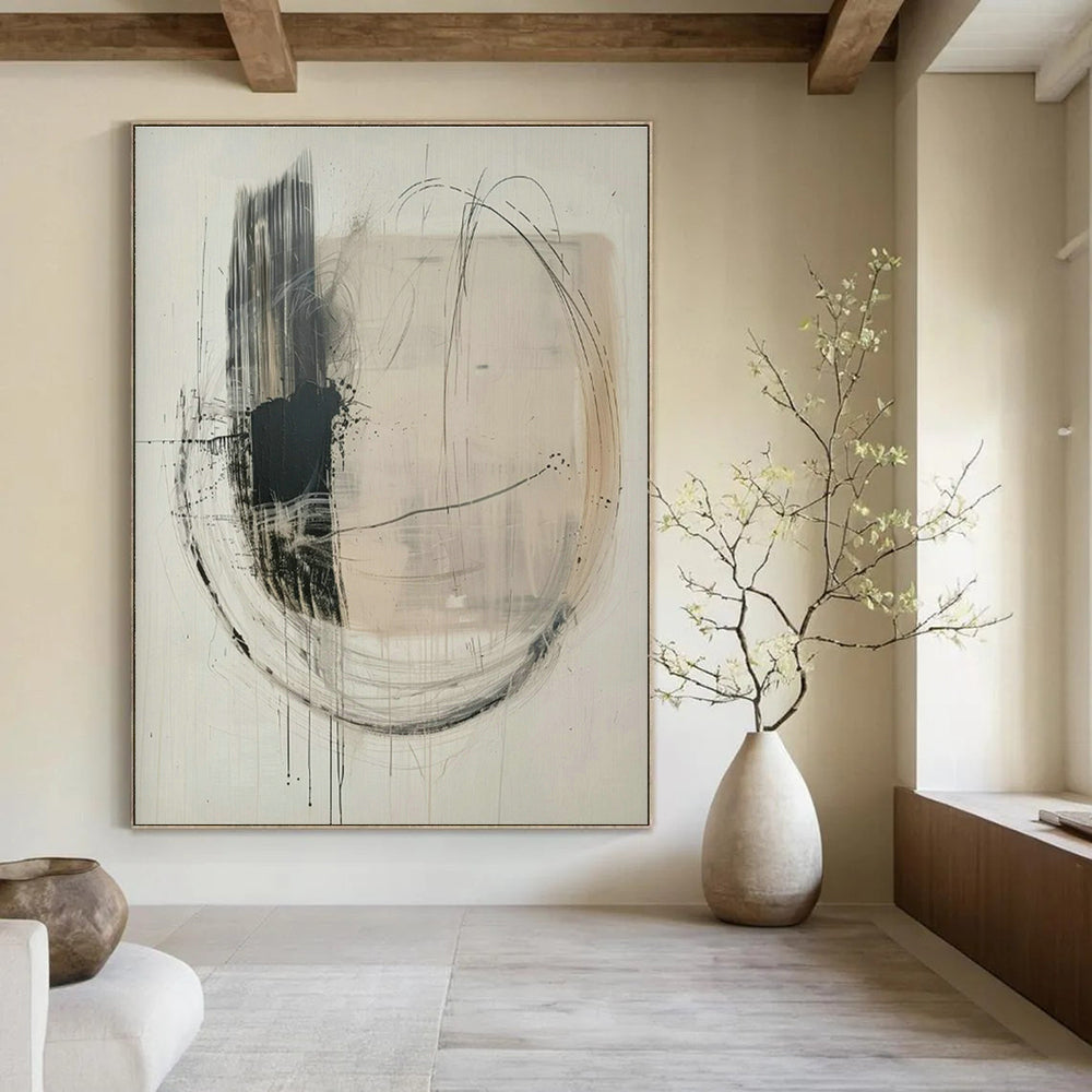 Handmade Abstract Wall Art for Cottage Bedroom and Entryway DLZ1829