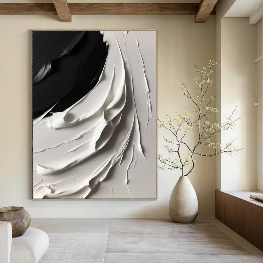 Oversized Abstract Painting for Living Room & Cottage Hallway Intersection DLZ2370