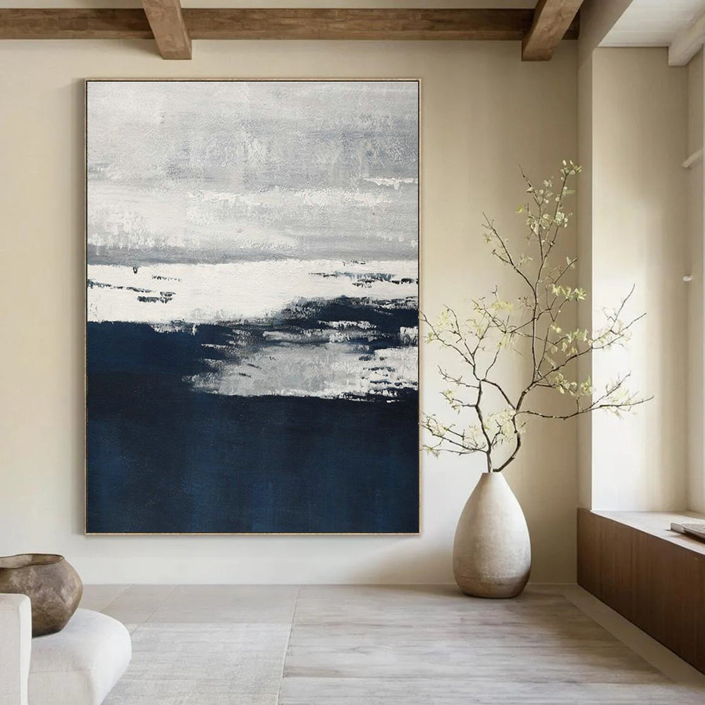 Colossal Proportion Custom-Fit Hand Painted Abstract Art for Office & Entryway DLZ2240