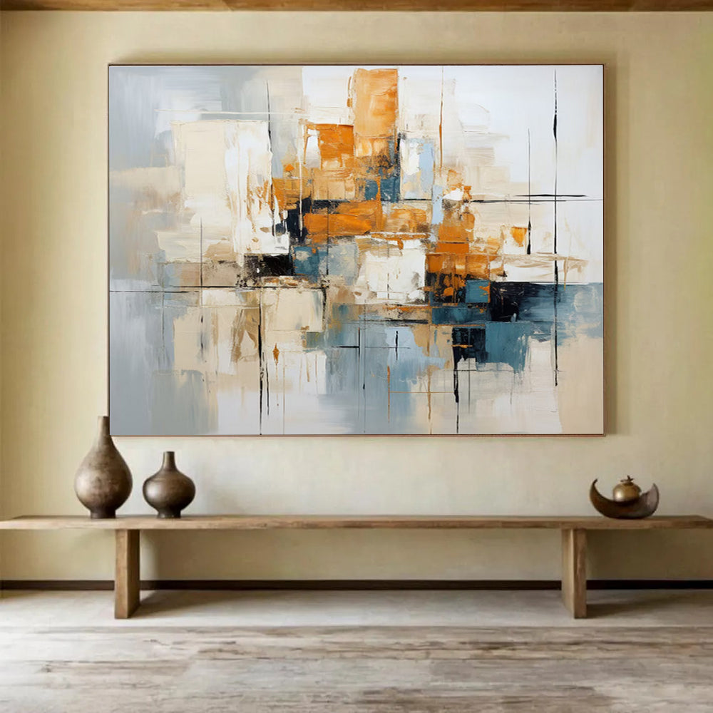 Modern Abstract Cityscape Abstract Painting THY006