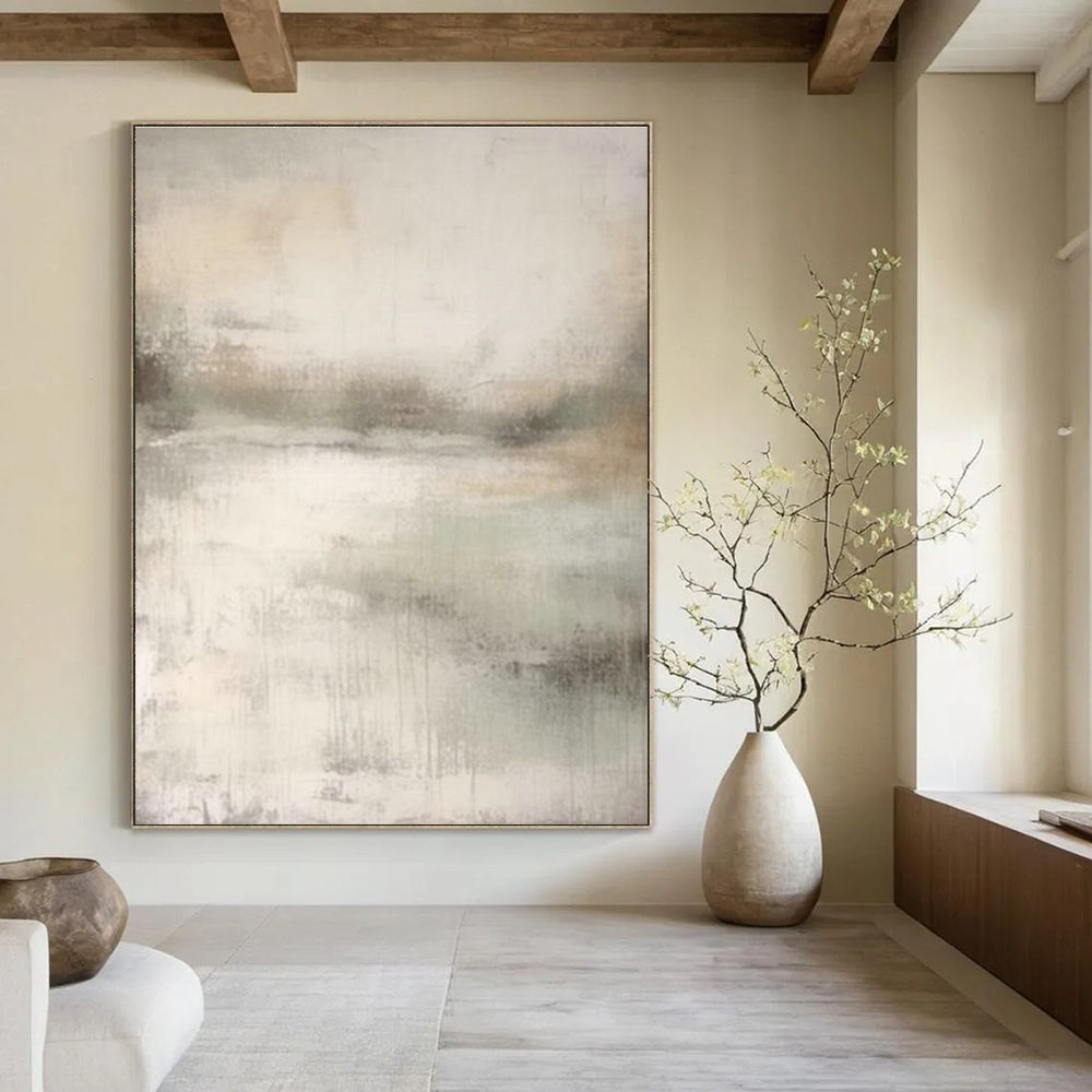 Handmade Abstract Canvas Art for Cottage Dining Room & Hallway Bend DLZ2368