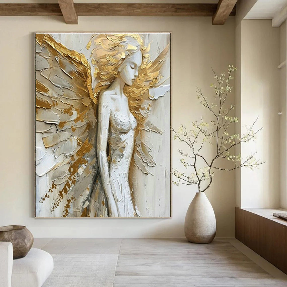 Large Custom Handmade Abstract Painting for Living Room and Cottage Dining Room DLZ1552