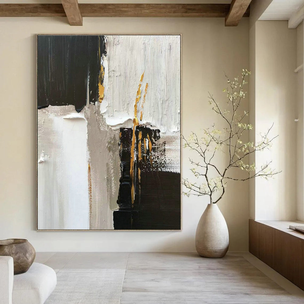 Original Hand-Painted Abstract Painting for Cottage Hallway & Living Room DLZ1670