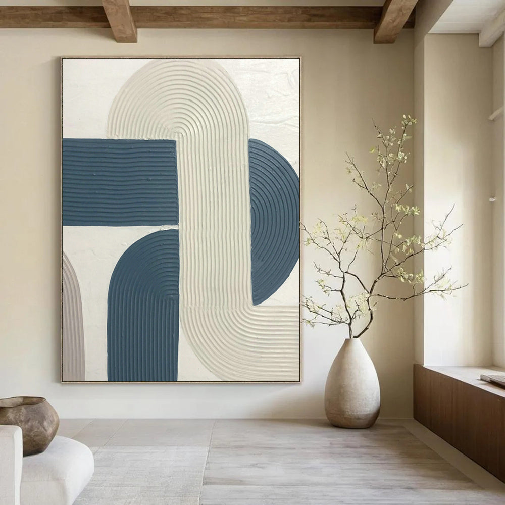 Oversized Custom Abstract Canvas for Cottage Dining Room & Hallway DLZ1170