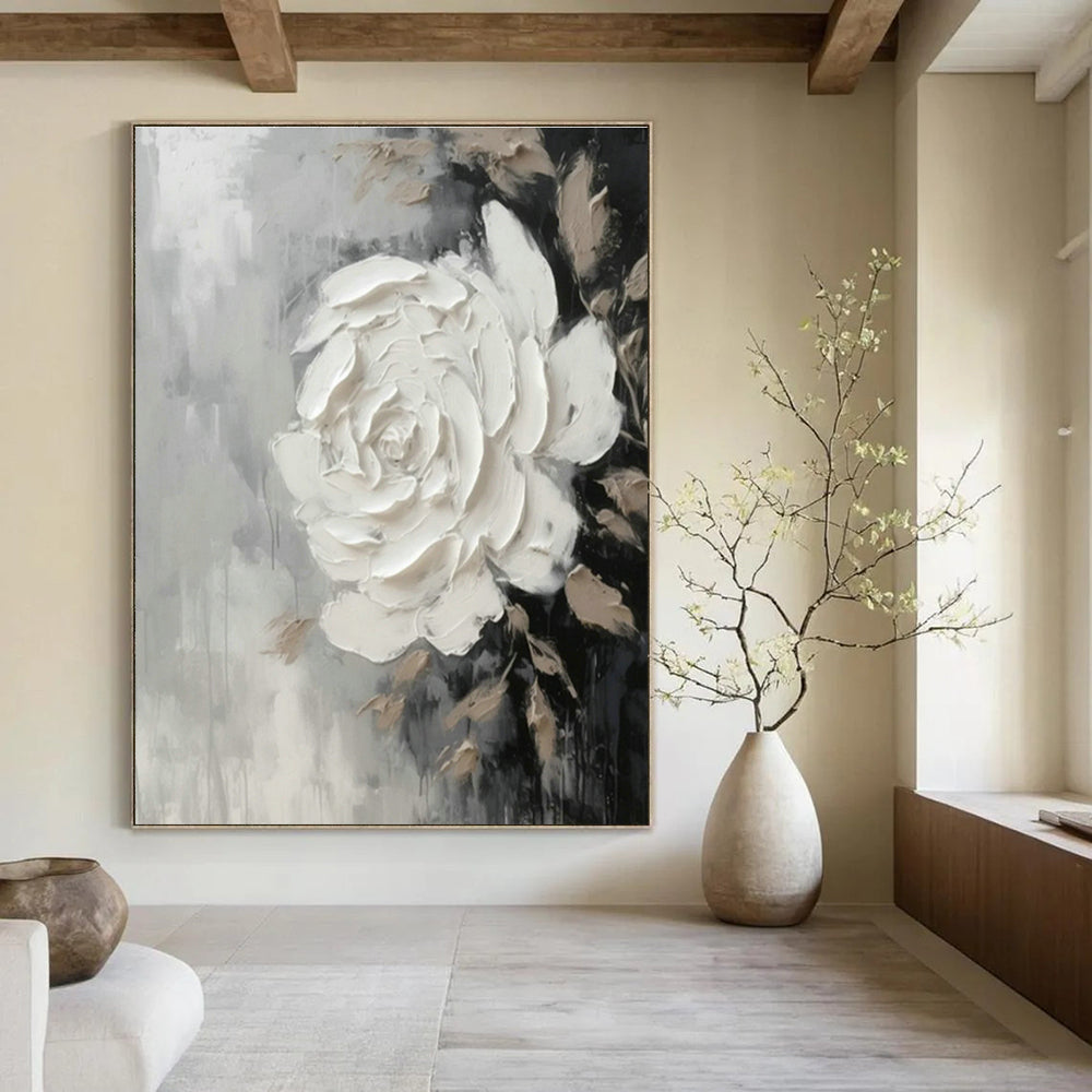 Oversized Hand - Painted Abstract Canvases for Bedroom Walk - in Closet Drawer Fronts & Dining Room China Cabinets DLZ0897