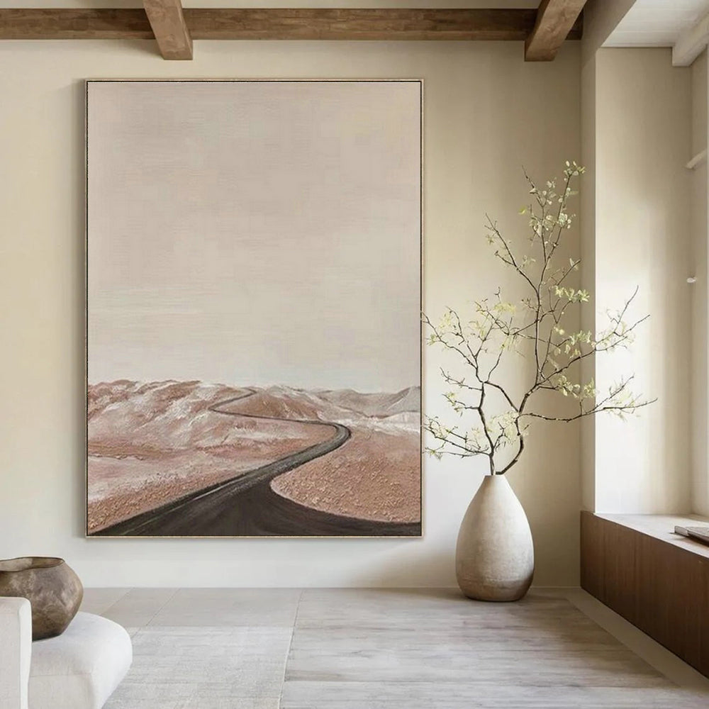 Original Hand-Painted Abstract Canvas for Living Room and Cottage Office DLZ1510