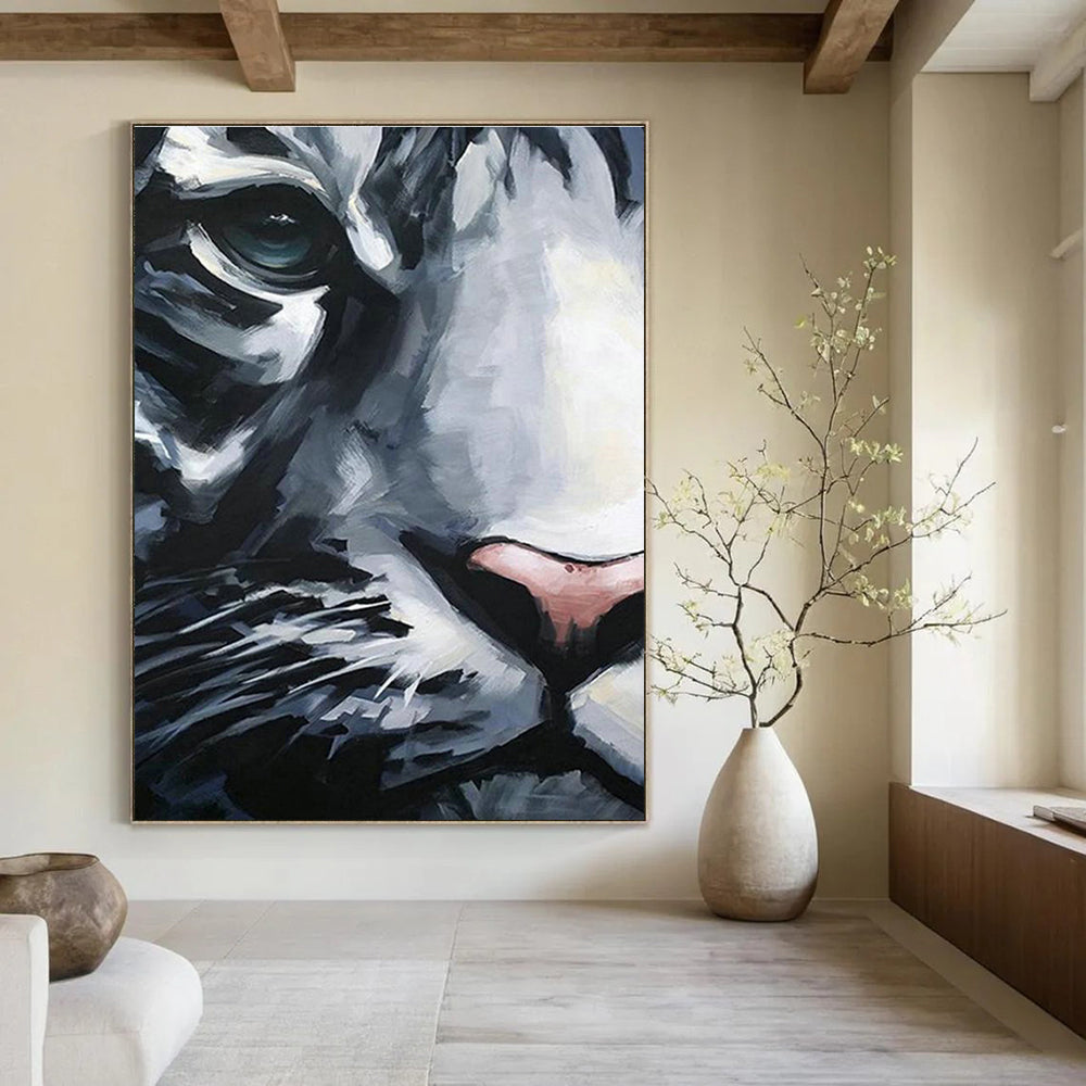 Giant Custom - Designed Handmade Abstract Canvas for Office and Cottage DLZ2154