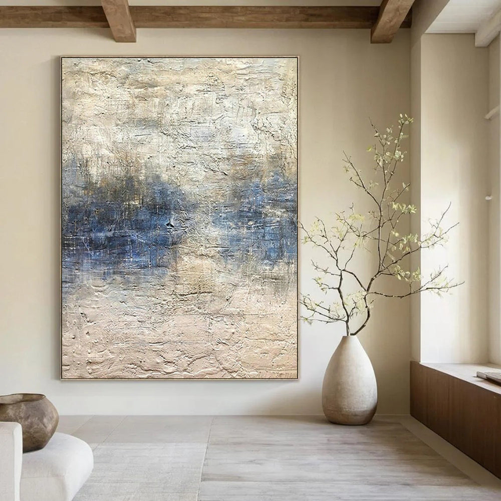 Oversized Custom Handmade Abstract Wall Art for Office Break Room and Dining Room Breakfast Nook DLZ1862