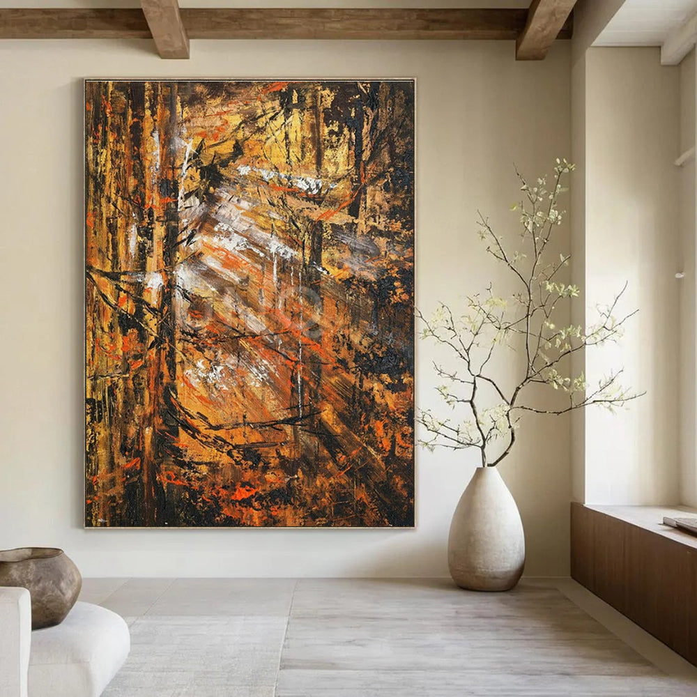 Custom Hand-Painted Abstract Painting for Cottage Living Room Candle Tray Wall & Bedroom Incense Burner Stand Wall DLZ1814