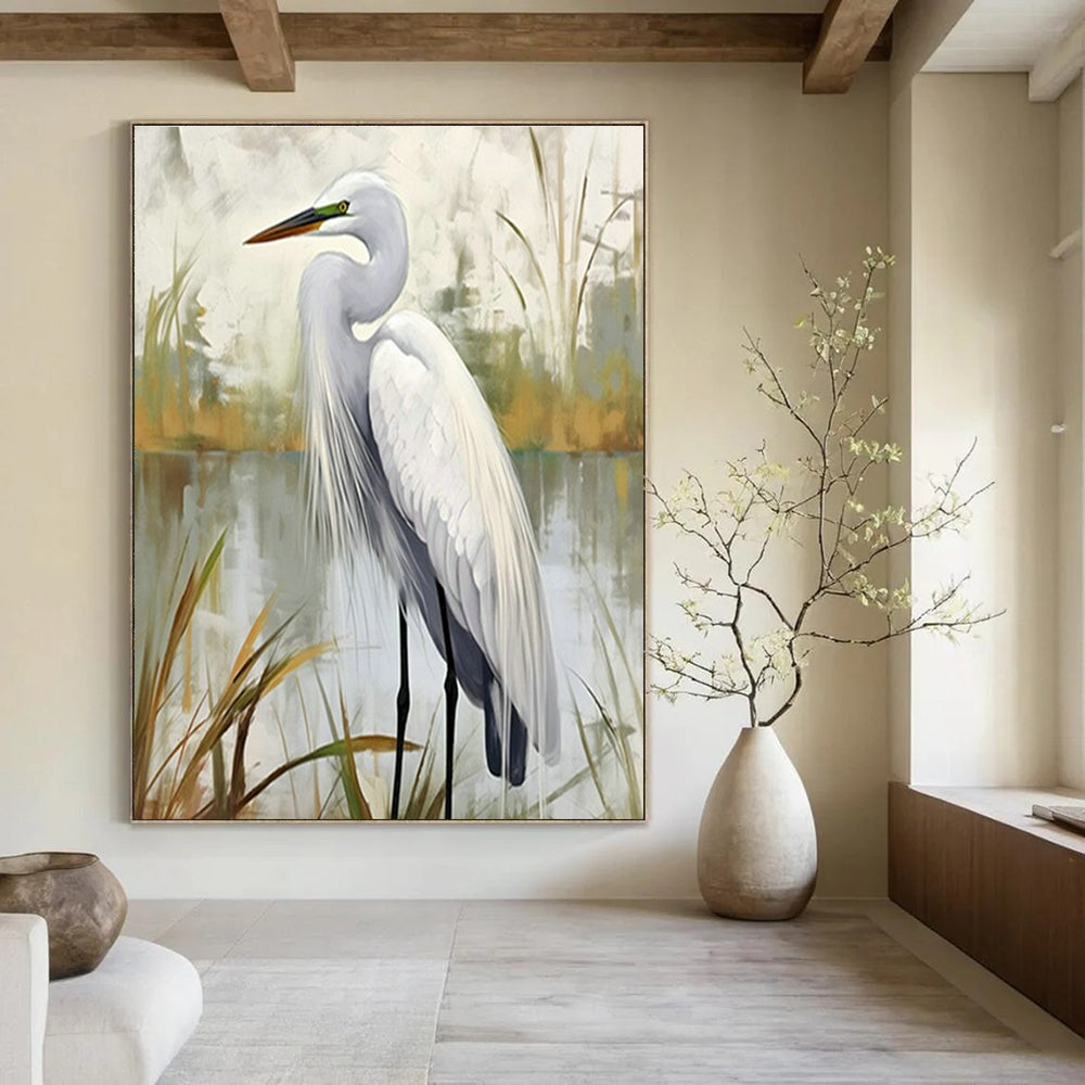 Original Hand-Painted Abstract Canvas for Entryway and Cottage Office DLZ1540