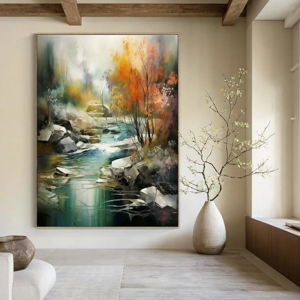 Hand-Crafted Abstract Wall Decor for Cottage Living Room Book Nook and Office Supply Organizer Wall DLZ1716