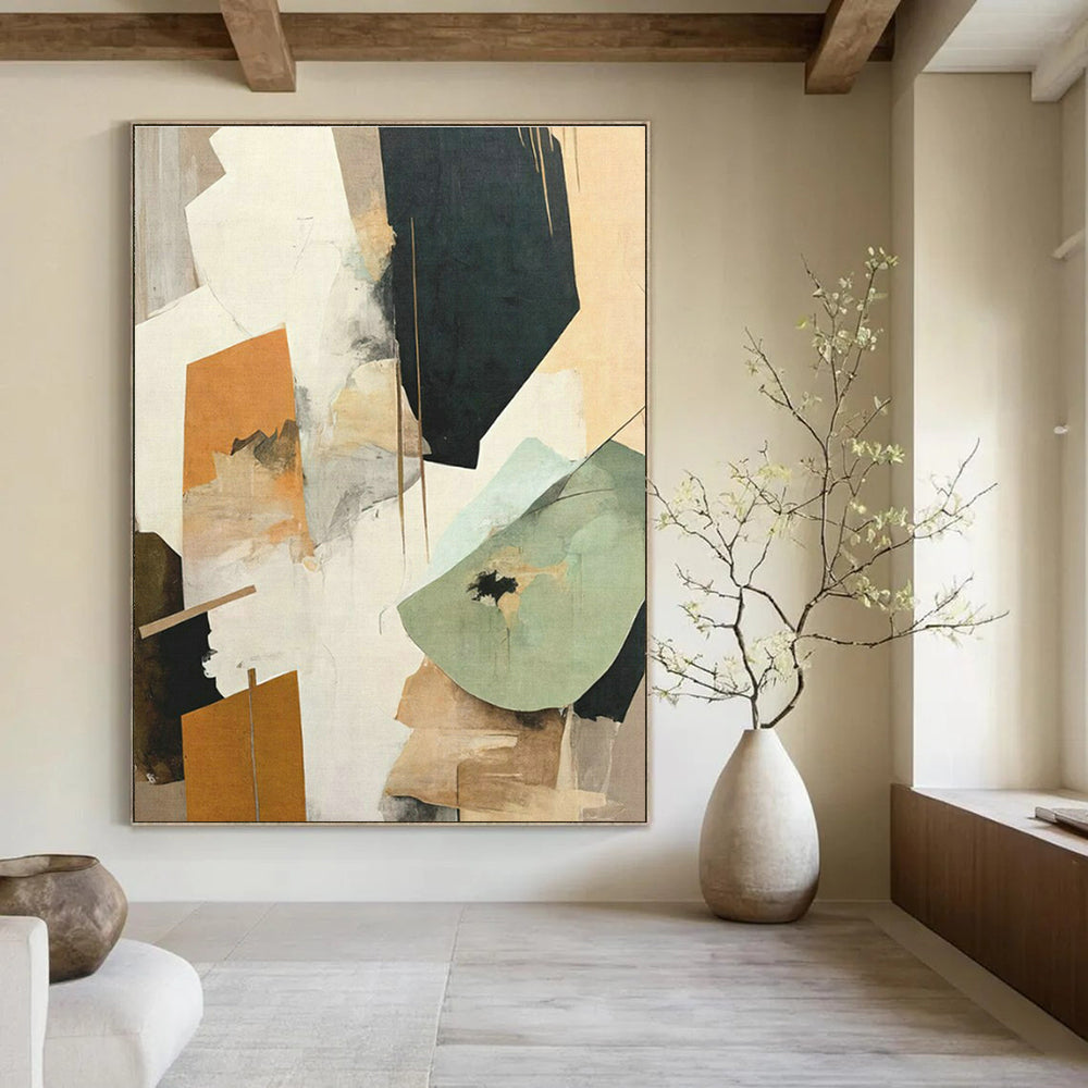 Large Hand-Painted Abstract Painting for Bedroom and Cottage Office DLZ1627