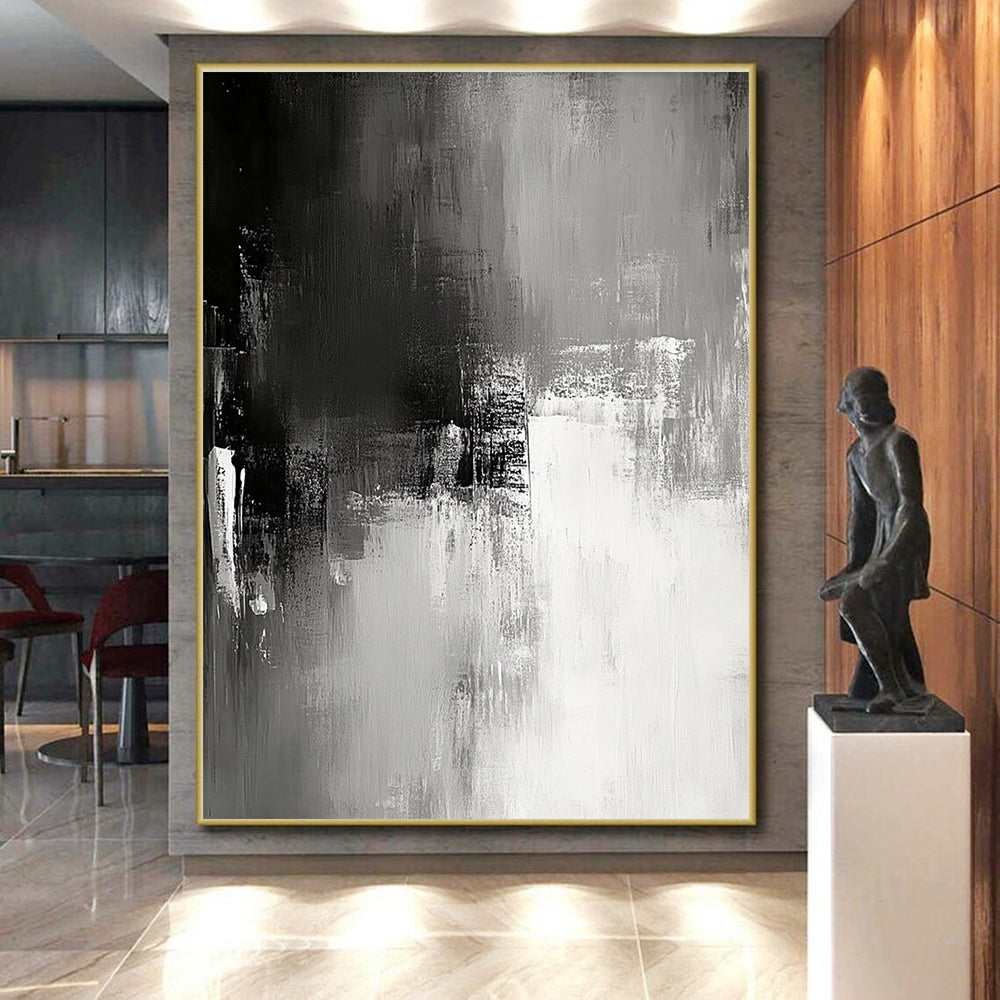 Subtle Gray Abstract Painting GER347