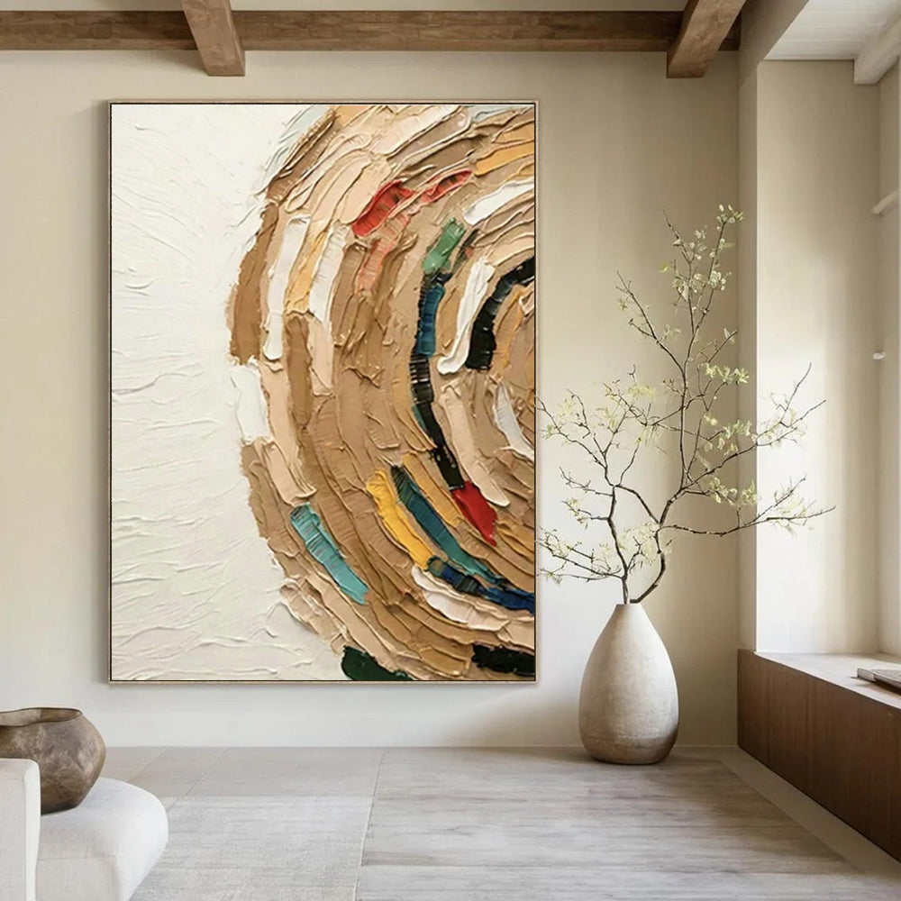 Hand - Painted Extra Large Abstract Art for Living Room & Cottage Dining Room DLZ1125