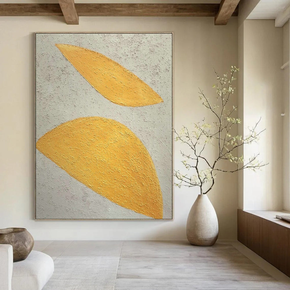 Large Customizable Hand-Painted Abstract Canvas for Living Room Wall Sconce Niche and Bedroom Bedside Table Wall DLZ1887