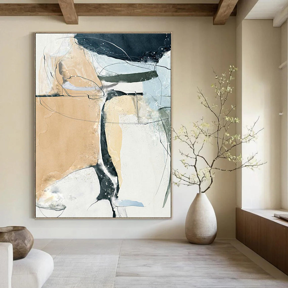 Colossal Custom - Fit Handmade Abstract Painting for Bedroom & Dining Room DLZ2223