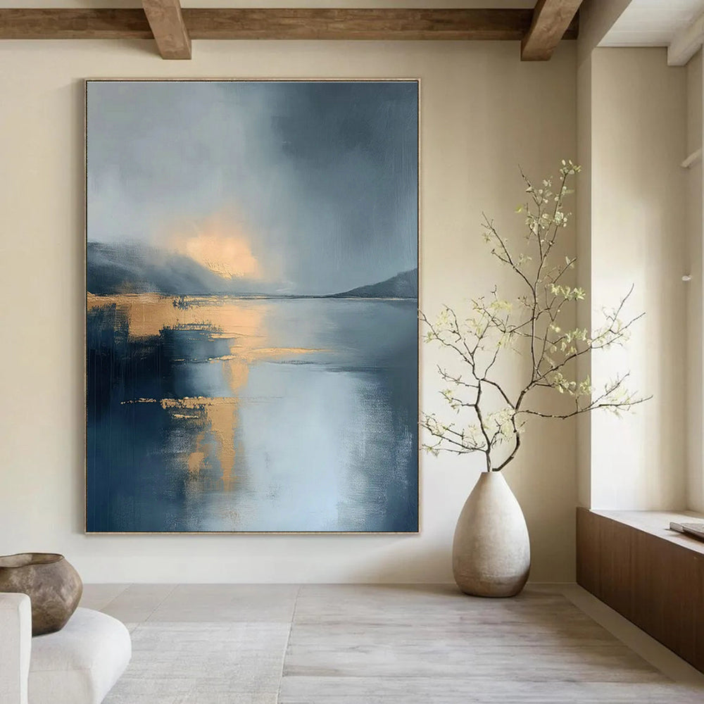 Large Customizable Handmade Abstract Wall Decor for Living Room Fireplace Surround and Office Break Room Wall DLZ1837