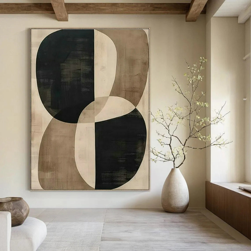 Large Custom Handmade Abstract Wall Art for Cottage Bedroom Makeup Brush Holder Wall & Living Room Remote Control Caddy Wall DLZ1752