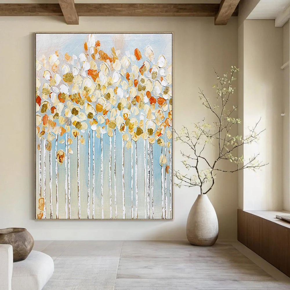 Extra - Large Bespoke Hand Painted Abstract Artwork for Hallway and Cottage DLZ2161