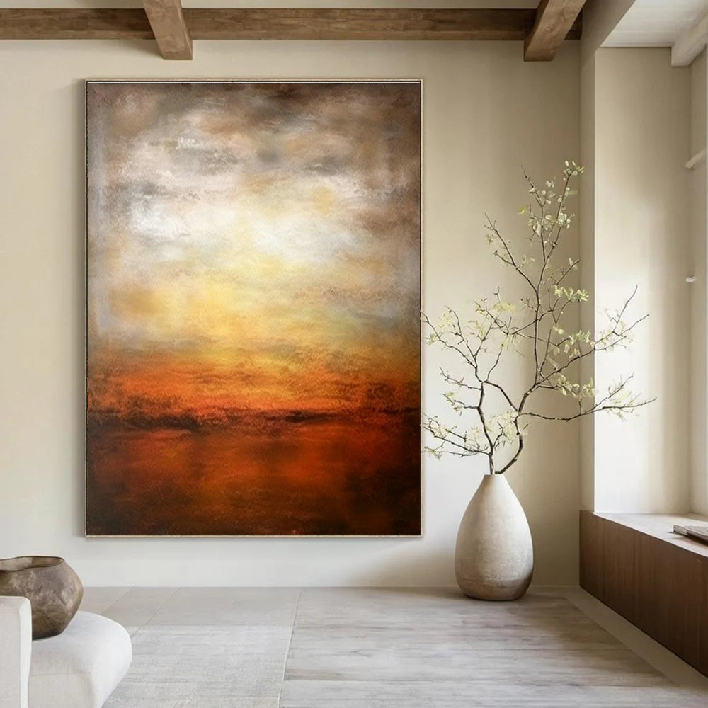 Roomy - Depth Custom Hand - Painted Abstracts for Cottage Coziness DLZ0444