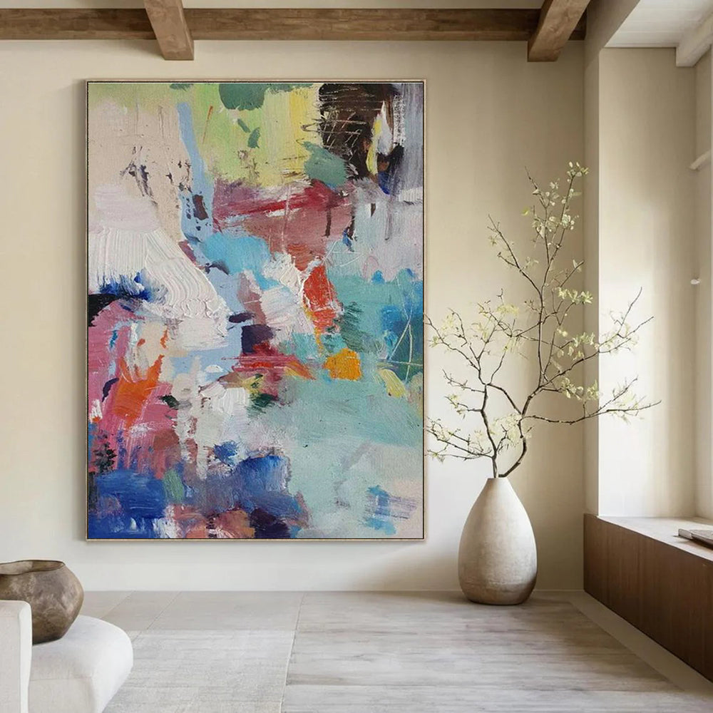 Large Handmade Abstract Painting for Dining Room & Office DLZ2279