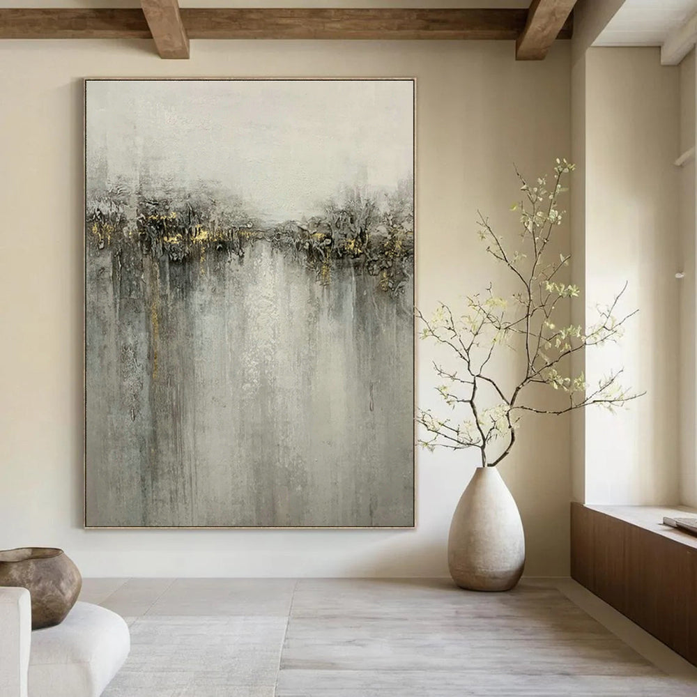 Custom - Designed Hand - Painted Abstracts for Dining Room and Entryway DLZ0531