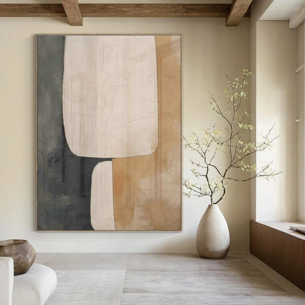 Extra-large Custom Handmade Abstract Painting for Bedroom Wardrobe Interior Wall and Dining Room Side Table Wall DLZ1946