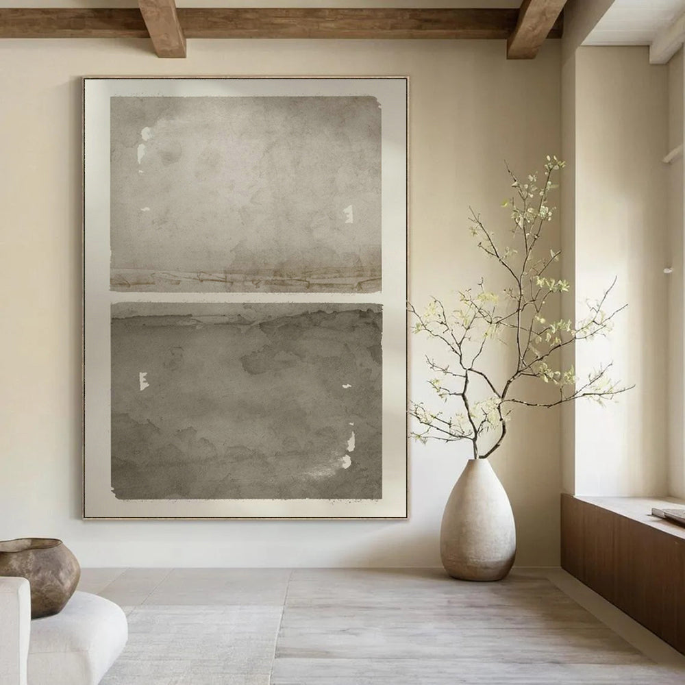 Handmade Large - Format Abstract Triptych for Bedroom & Hallway DLZ1366