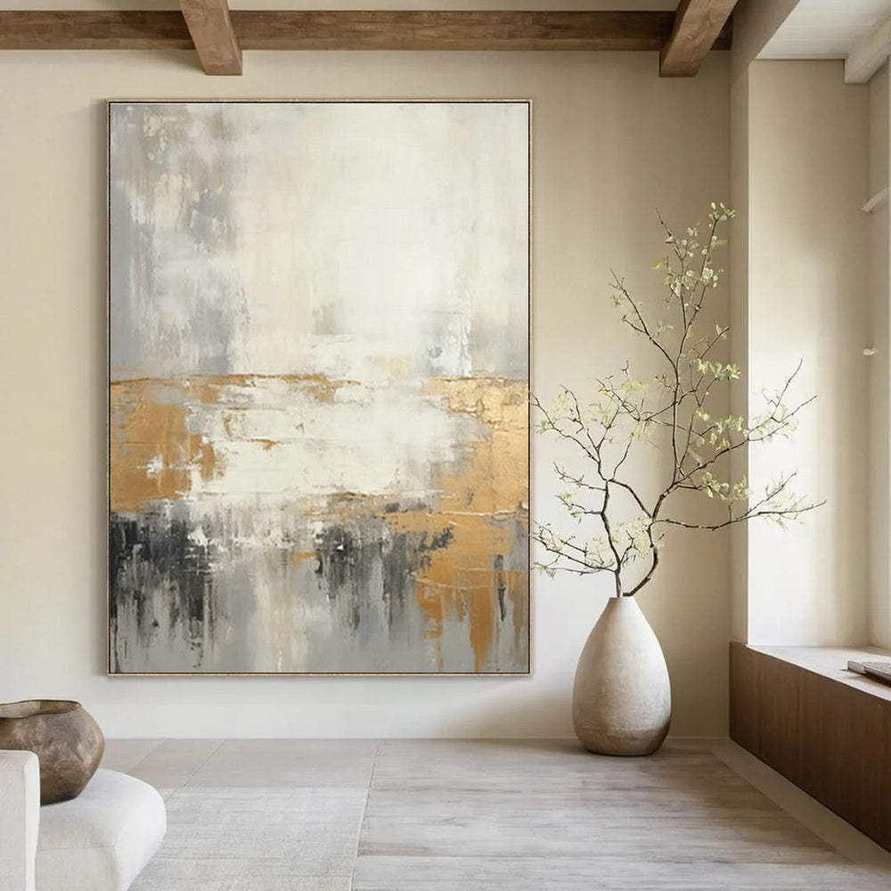 Large Custom Handmade Abstract Canvas for Cottage Bedroom Dresser Mirror Wall & Living Room Console Table Wall DLZ1742