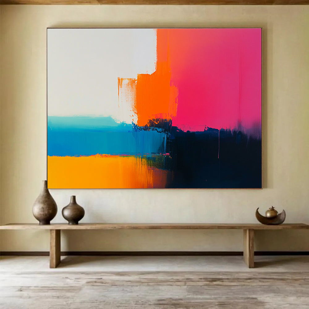 Colorful Abstract Layers Painting DYP079