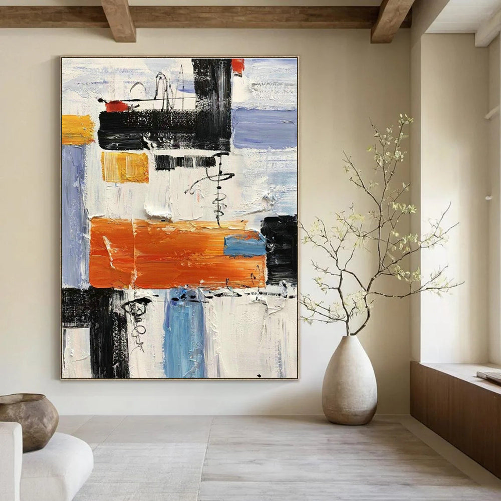 Gigantic - Format Hand - Painted Abstract Murals for Hallway Skylight Corridors & Cottage Laundry Rooms DLZ0625