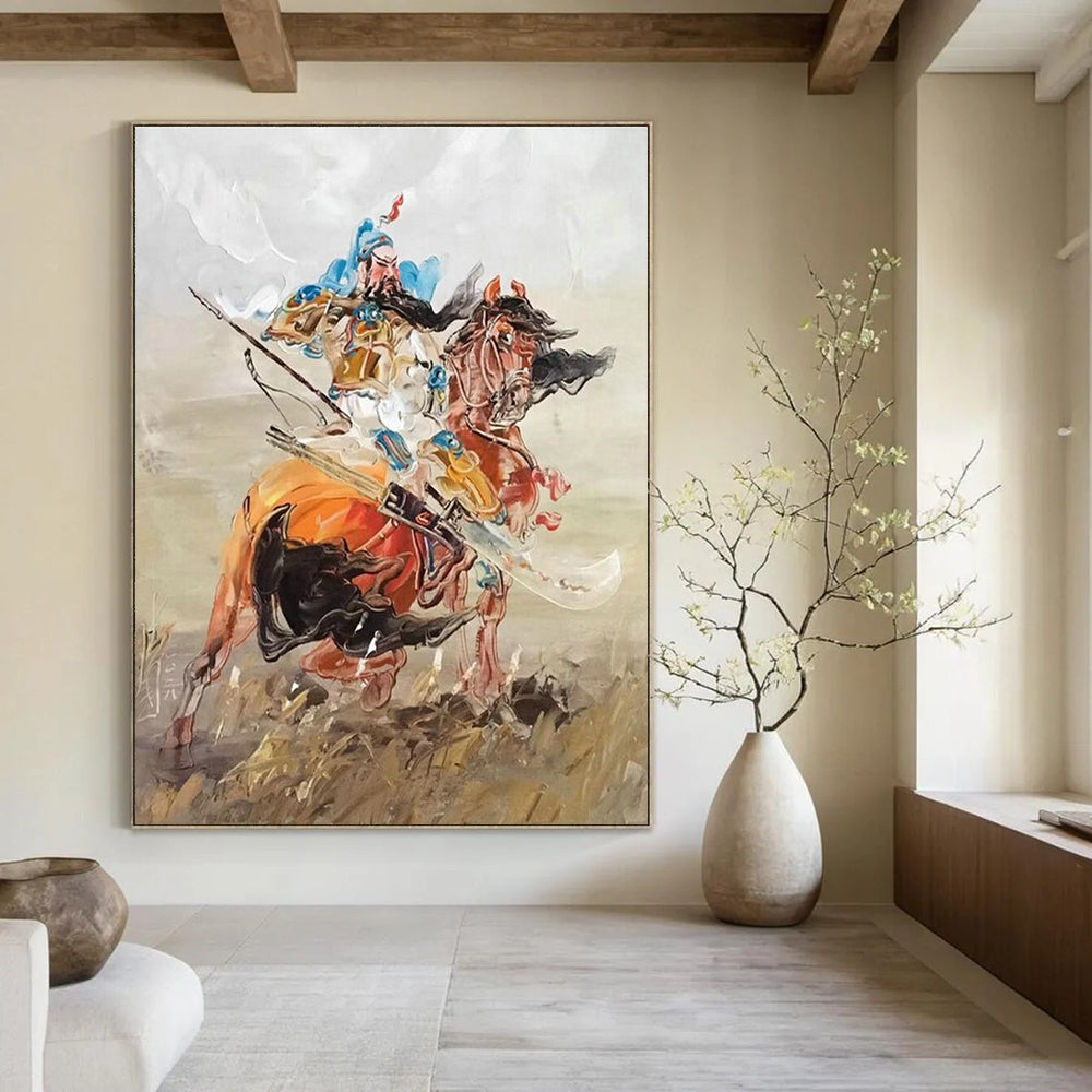 Hand-Painted Abstract Painting for Cottage Office & Hallway DLZ2290