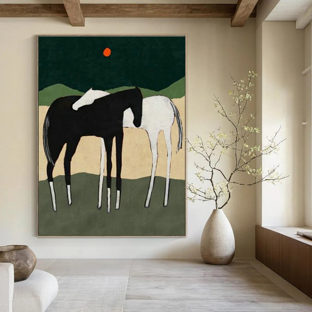 Handmade Extra - Large Abstract Wall Art Ensemble for Living Room & Dining Room DLZ1419
