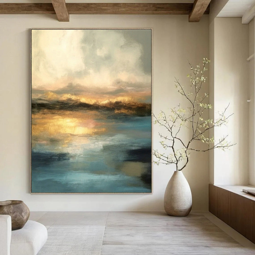 Stupendous - Depth Custom Abstract Paintings for Living Room Glamour DLZ0446