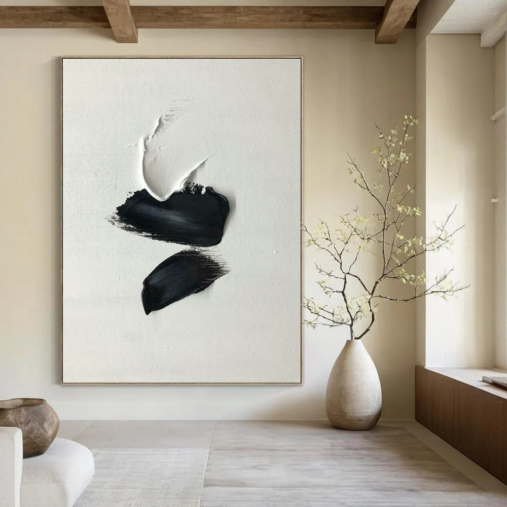 Hand-Painted Abstract Masterstroke for Cottage Office & Bedroom Nook DLZ2366