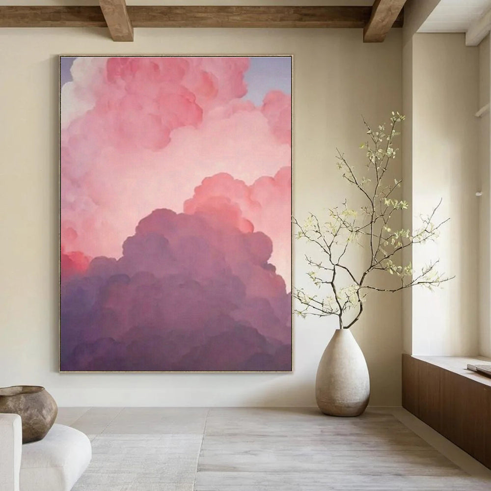 Oversized Hand - Painted Abstract Canvases for Office Waiting Areas & Dining Room Wet Bars DLZ0593