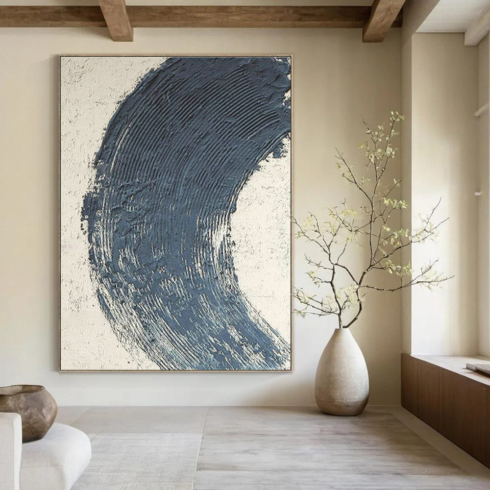 Oversized Abstract Hand - Painted Murals for Office Conference Rooms & Dining Room Alcoves DLZ0663