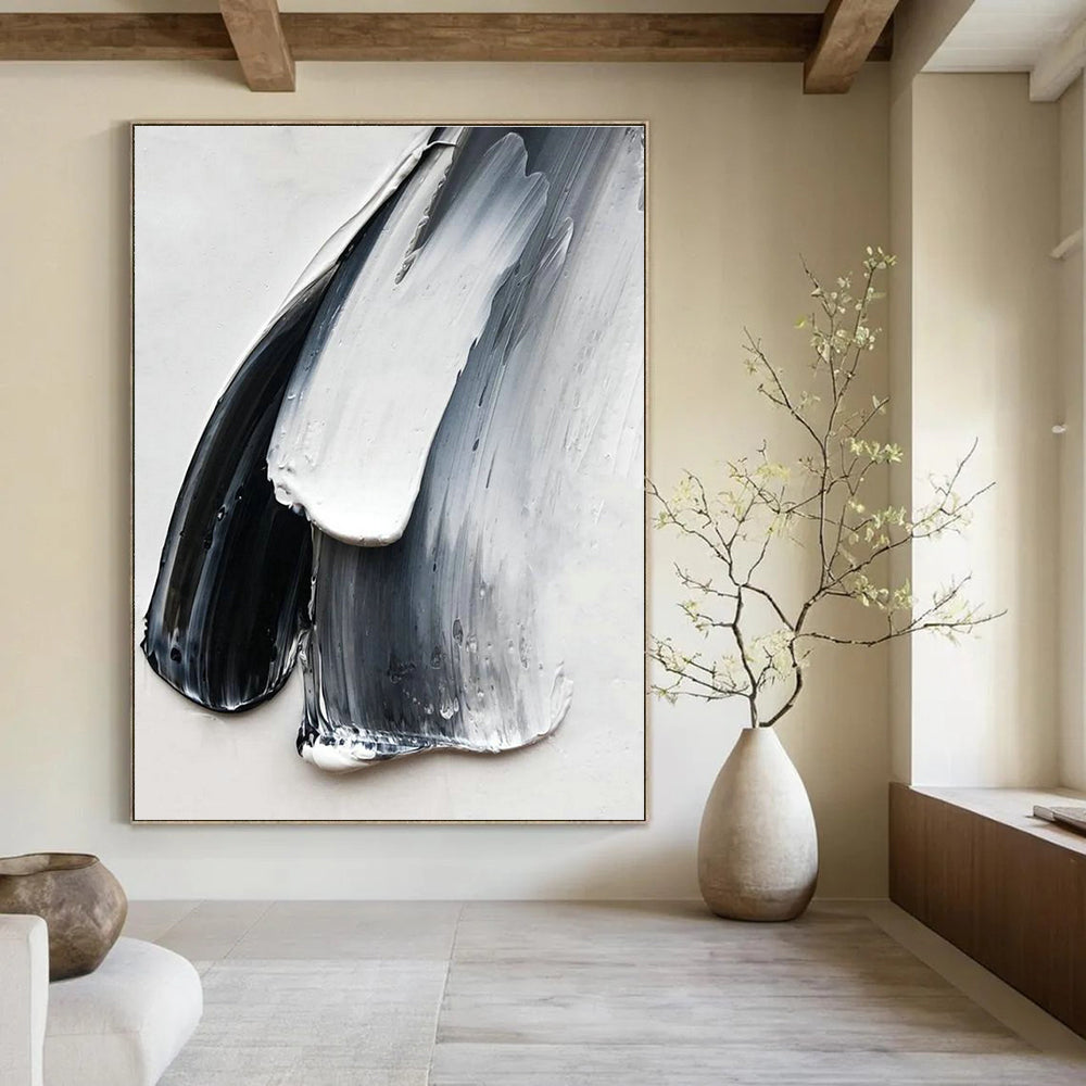 Hand-Painted Abstract Gemstone for Cottage Bedroom & Hallway Niche DLZ2376