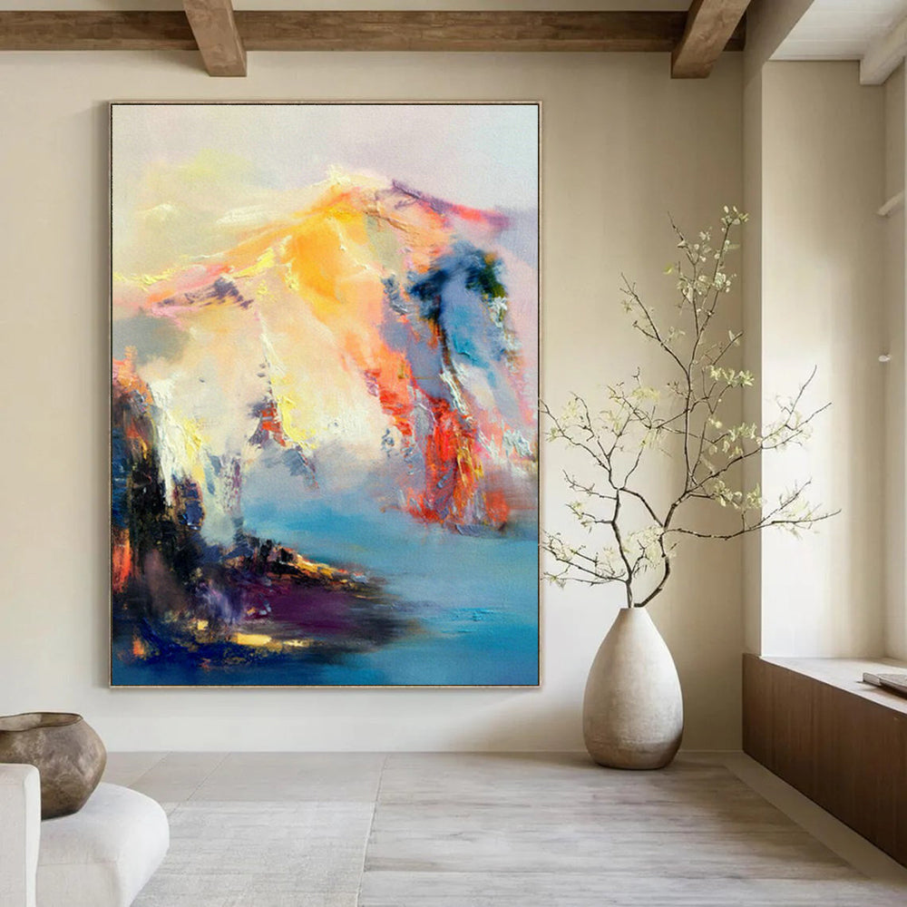 Monumental - Scale Tailored Abstract Painting for Dining Room & Entryway DLZ1068