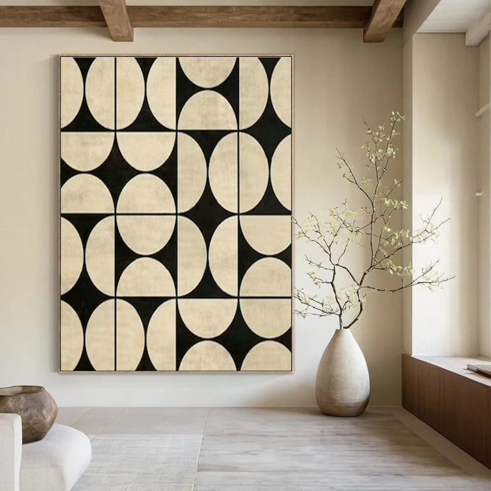 Oversized Custom Handmade Abstract Painting for Bedroom Wardrobe Interior Wall and Hallway Linen Closet Shelving Wall DLZ1984