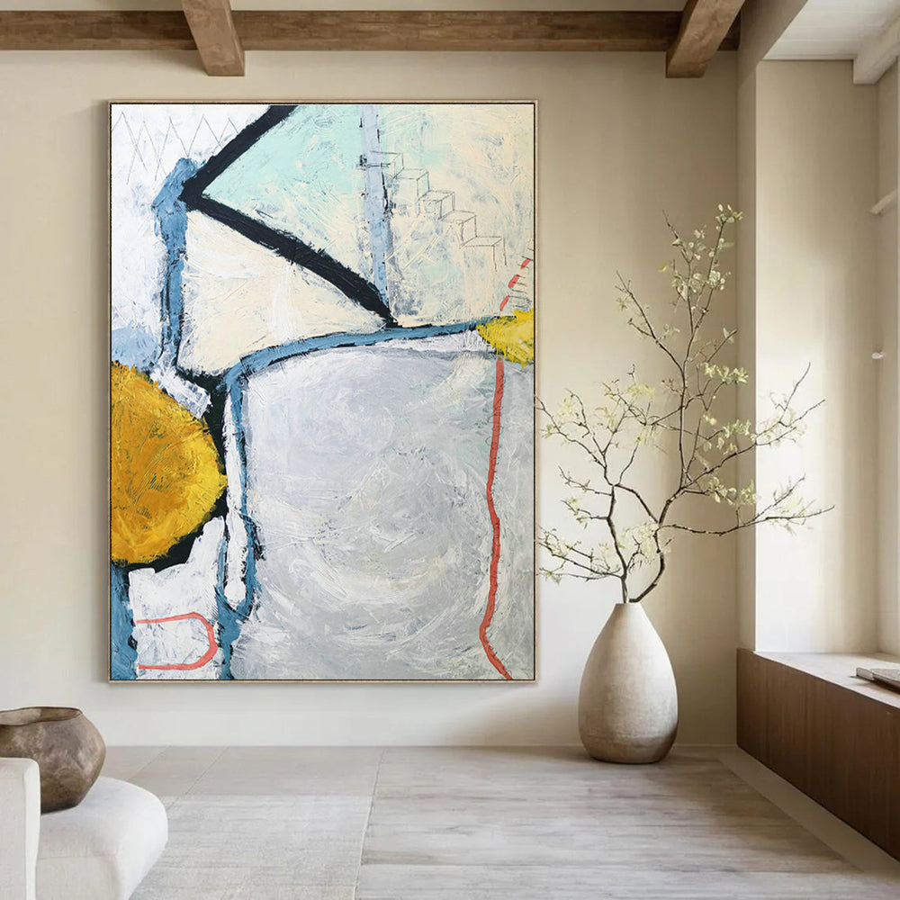 Immense - Proportioned Tailored Abstract Canvas for Living Room & Hallway DLZ1110