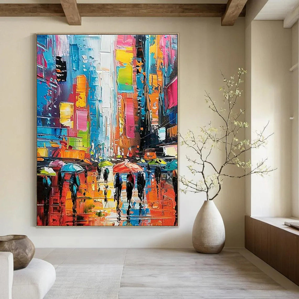 Customization of Large - sized Hand - Painted Abstract Paintings for Entryway, Showcase Artistic Elegance DLZ0362