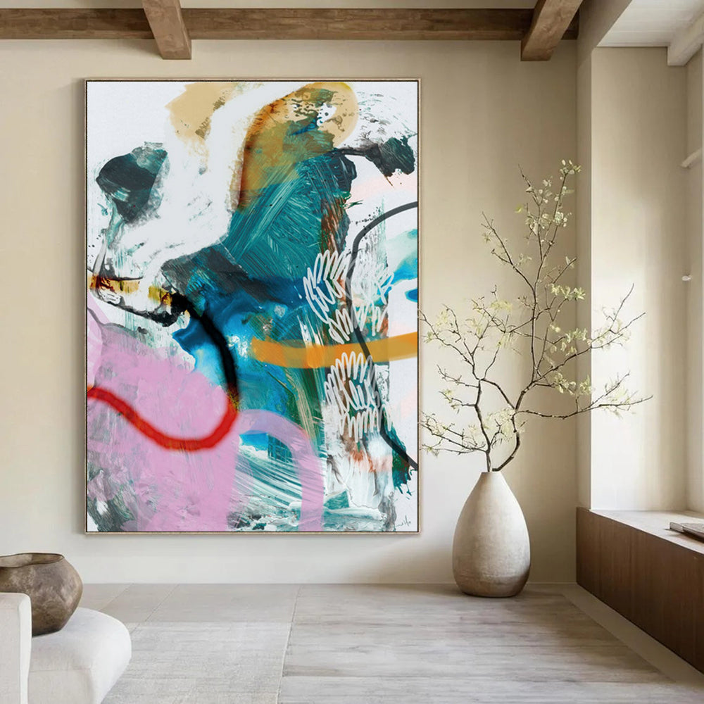 Colorful Eclectic Abstract Painting ADGE229