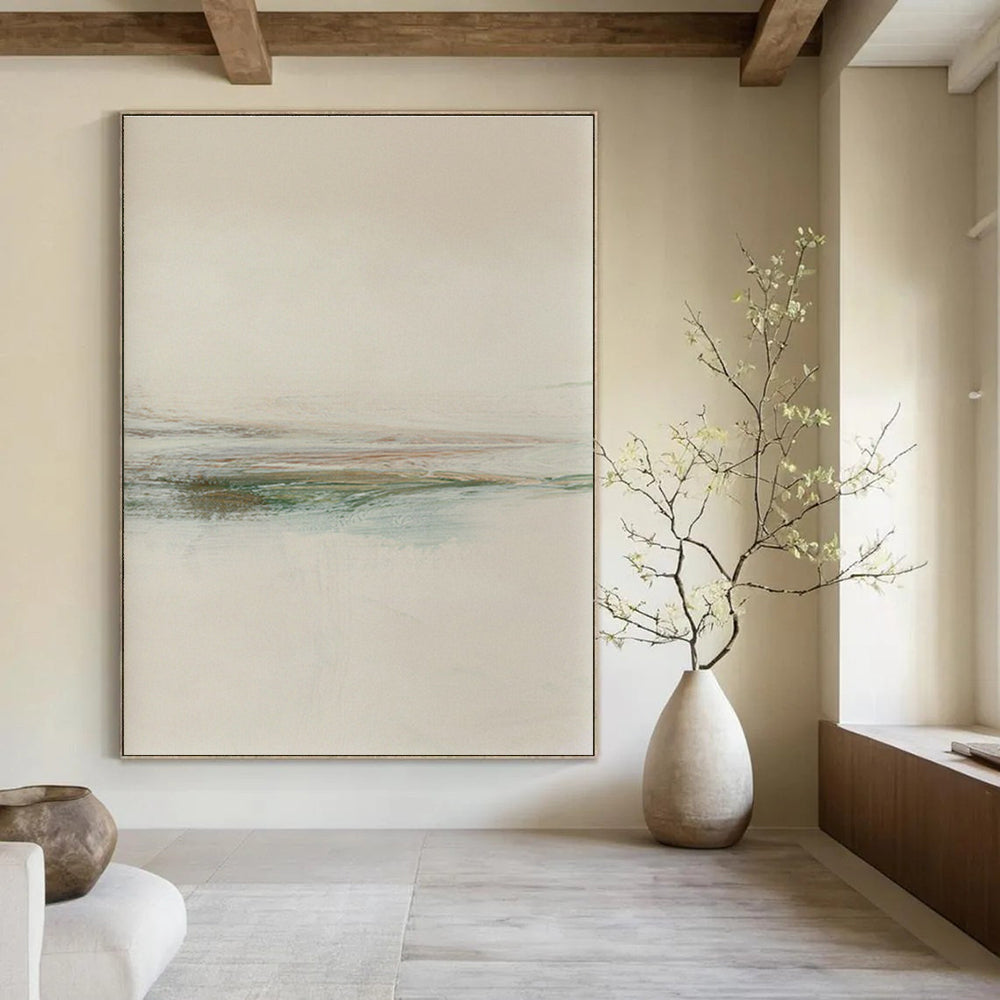 Neutral Tones Subtle Landscape Abstract Painting ADGE226