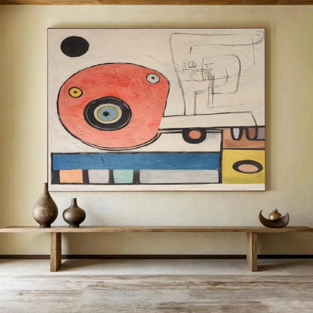 Playful Abstract Forms Abstract Painting THY004