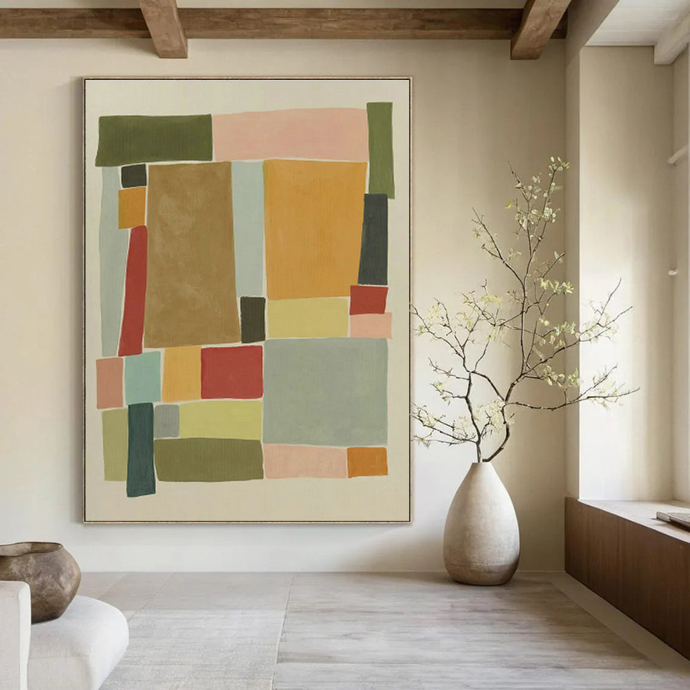 Hand-Painted Modern Abstract Decorative Art Painting, Showing the Stylish Style of Living Room and Foyer DLZ0971