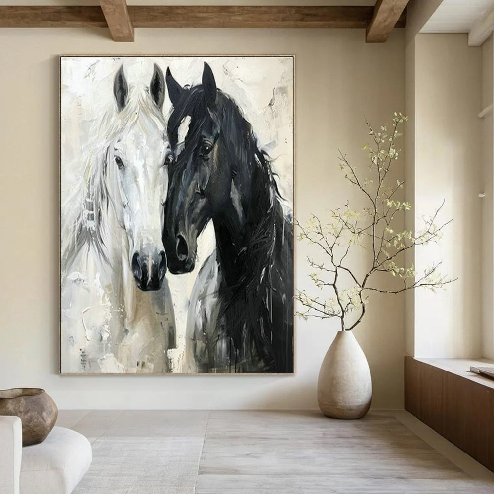 Original Hand-Painted Abstract Painting for Cottage Bedroom and Hallway DLZ1530