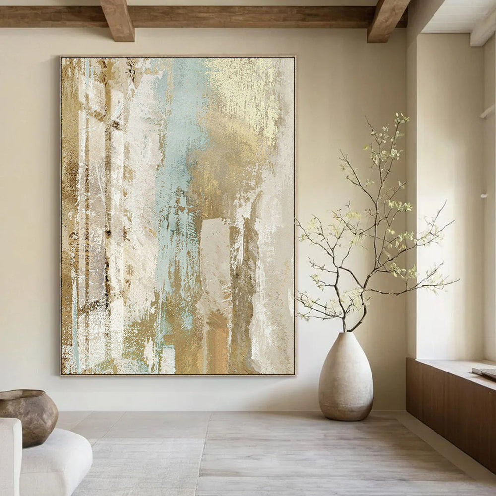 Grand - Scale Custom Abstract Canvases for Living Room Home Theaters & Office Video Conferencing Rooms DLZ0677