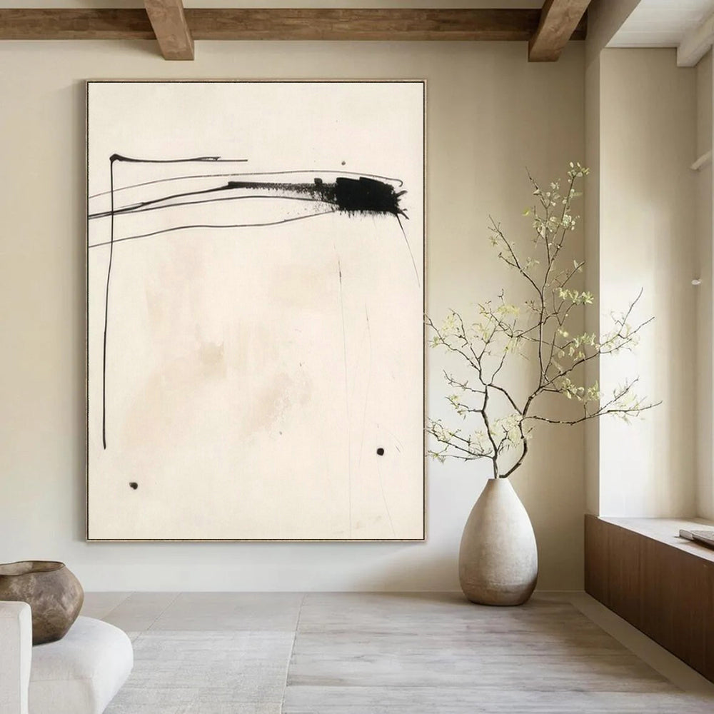 Large Customizable Hand-Painted Abstract Art for Living Room Media Console Wall and Entryway Key Organizer Wall DLZ1927