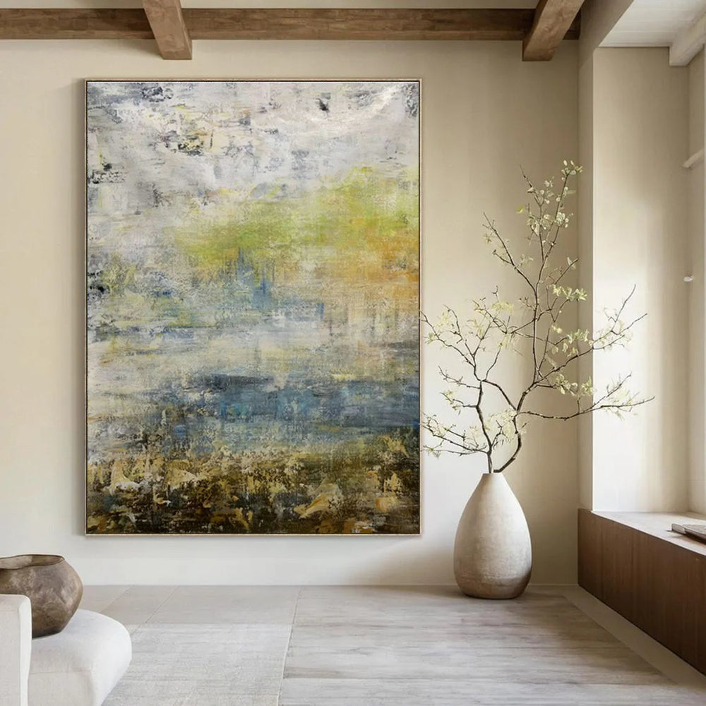 Extra - Vast Hand - Painted Abstract Canvases for Hallway & Dining Room DLZ0551